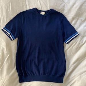Club Monaco Short Sleeve Cotton Shirt